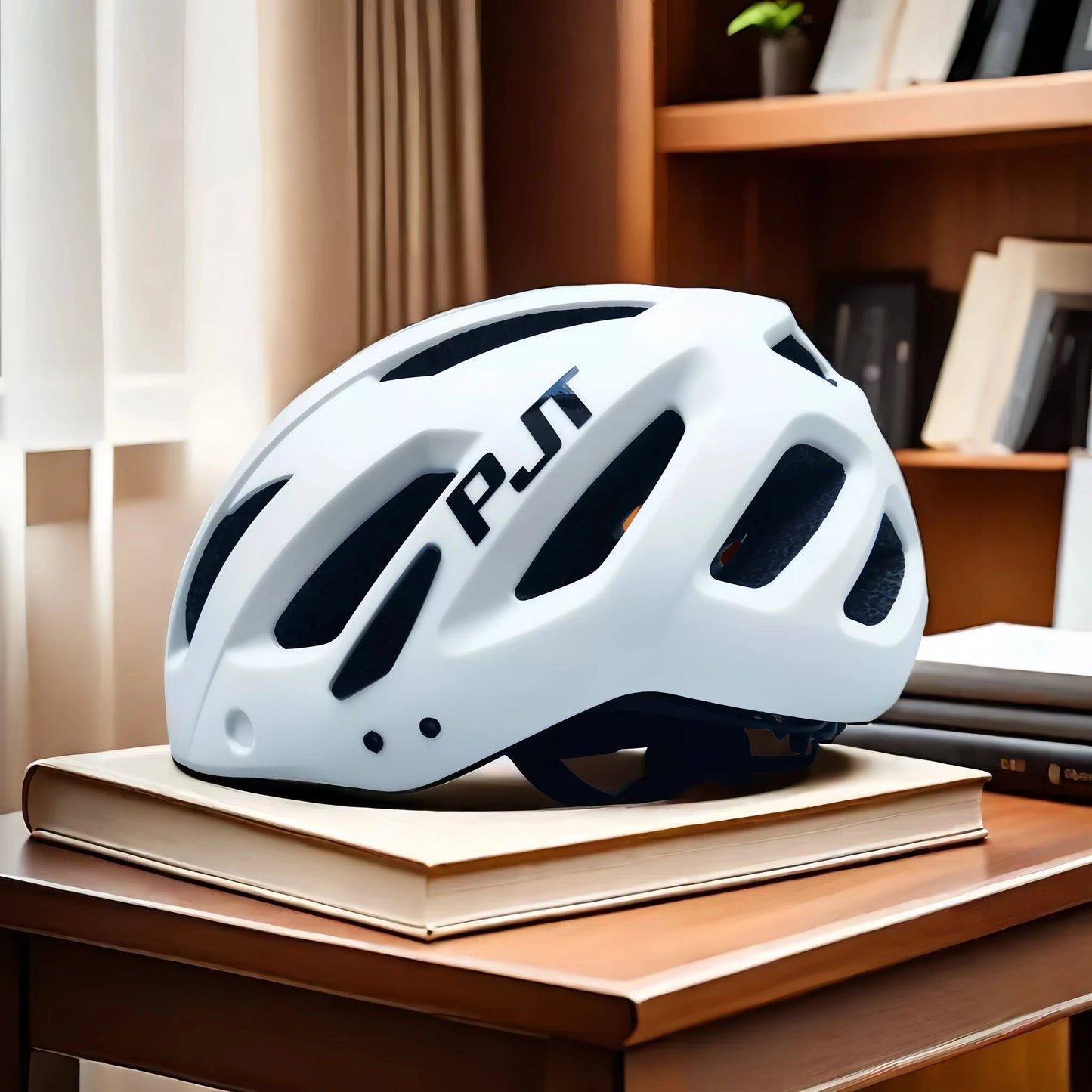 PJT NEW GEN BIKE HELMET WITH VISOR + LED BACKLIGHT
