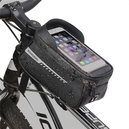 Bicycle Beam Bag with Waterproof Phone Holder