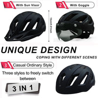 PJT NEW GEN BIKE HELMET WITH VISOR + LED BACKLIGHT