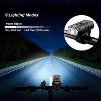 Front/Rear Bicycle T6 LED Light Set