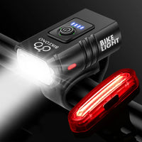 Front/Rear Bicycle T6 LED Light Set